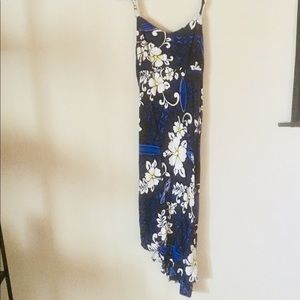Blue Flower Summer Dress